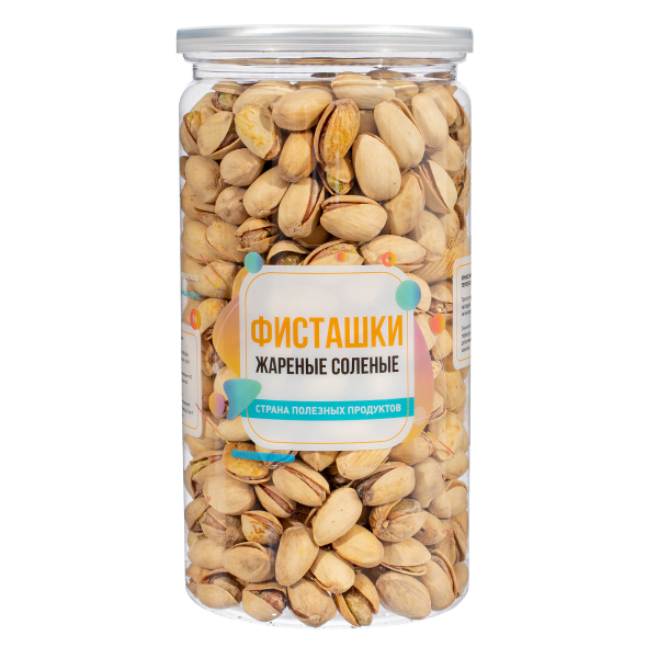 Фисташки жареные соленые, банка, 450 гр.