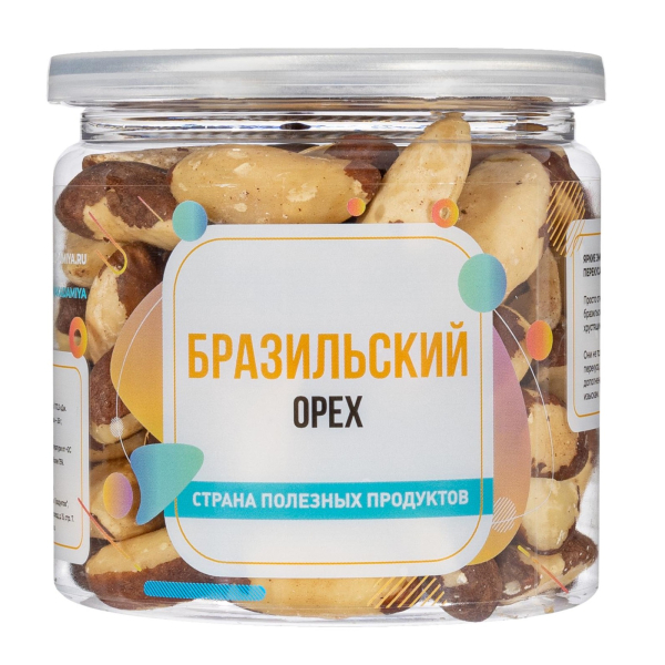 Бразильский орех очищенный, банка, 250 гр.