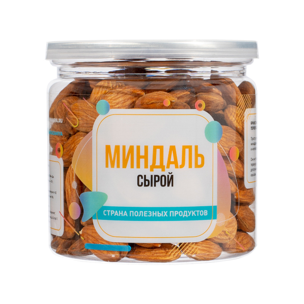 Миндаль сырой, банка, 250 гр.