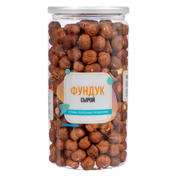 Фундук сырой, банка, 500 гр.