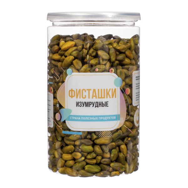 Фисташки изумрудные, банка, 500 гр.