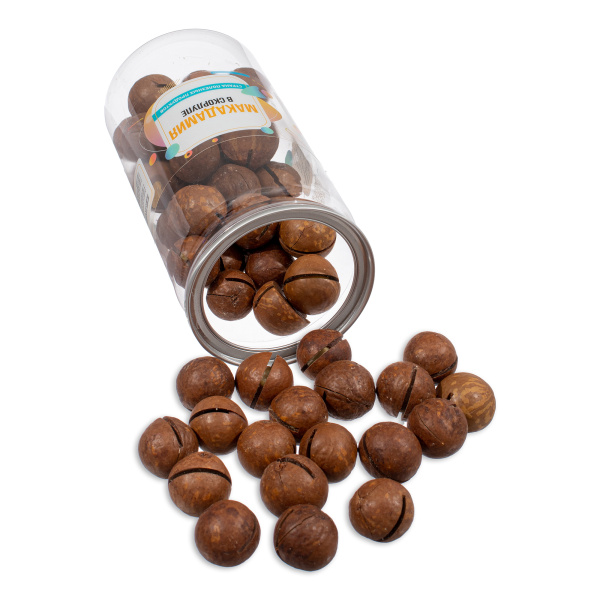 Орех Макадамия в скорлупе, банка, 450 гр.