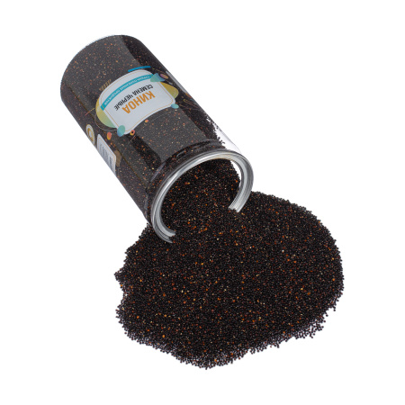 Киноа семена черные, банка, 750 гр.