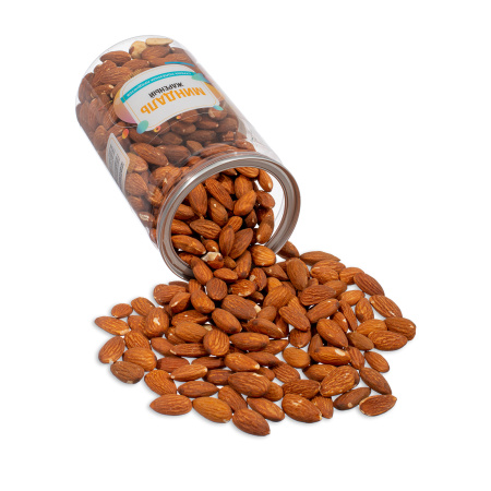 Миндаль жареный, банка, 500 гр.
