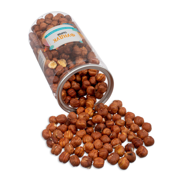 Фундук сырой, банка, 500 гр.