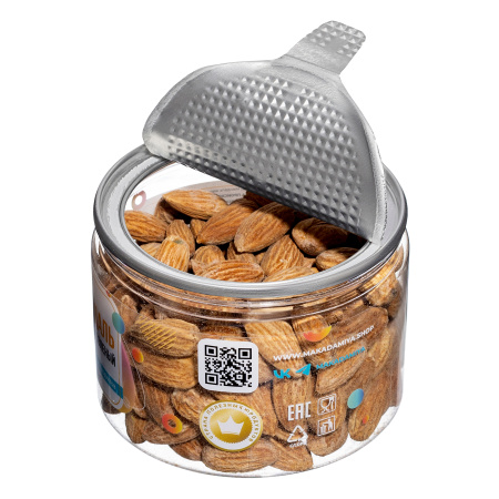 Миндаль жареный соленый, банка, 150 гр.