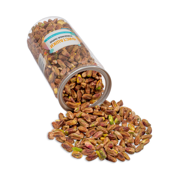 Фисташки очищенные сырые, банка, 500 гр.