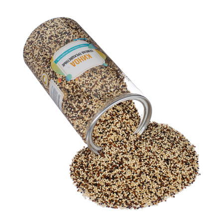 Киноа семена трехцветные, банка, 800 гр.