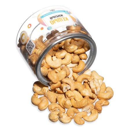 Кешью жареный, банка, 150 гр.