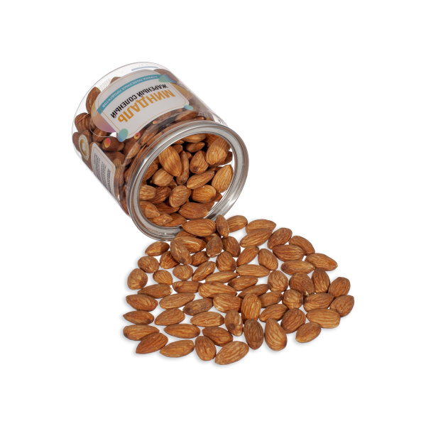 Миндаль жареный соленый, банка, 250 гр.