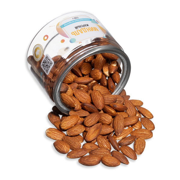 Миндаль жареный, банка, 150 гр.
