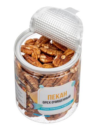 Пекан очищенный сырой, банка, 250 гр.
