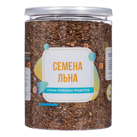 Семена льна, банка, 400 гр.