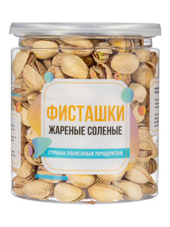 Фисташки жареные соленые, банка, 250 гр.