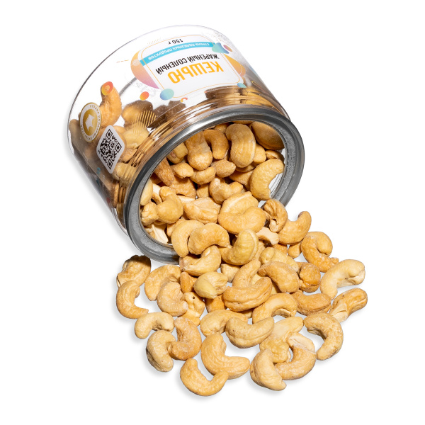 Кешью жареный соленый, банка, 150 гр.