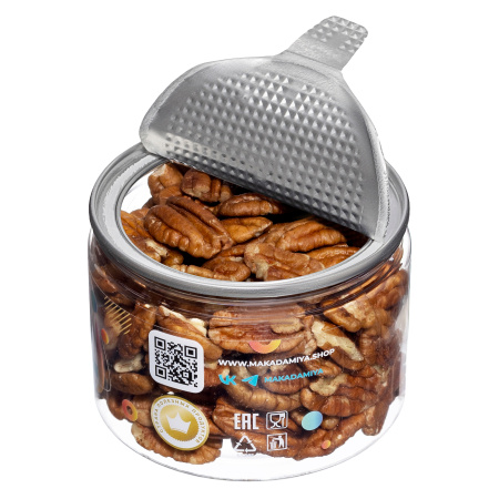 Пекан очищенный сырой, банка, 150 гр.