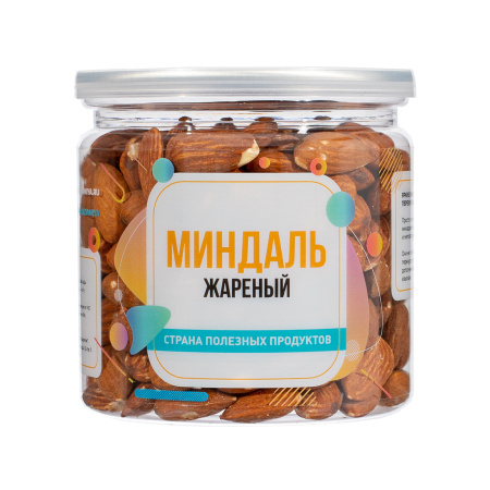 Миндаль жареный, банка, 250 гр.