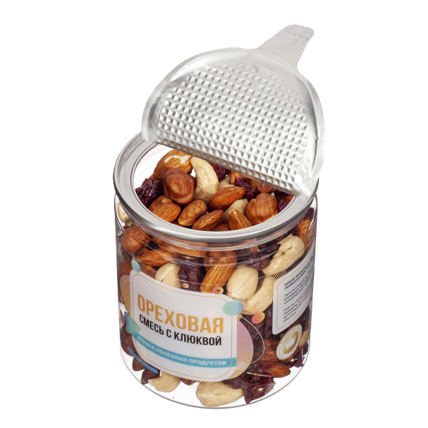 Ореховая смесь с клюквой, банка, 250 гр.