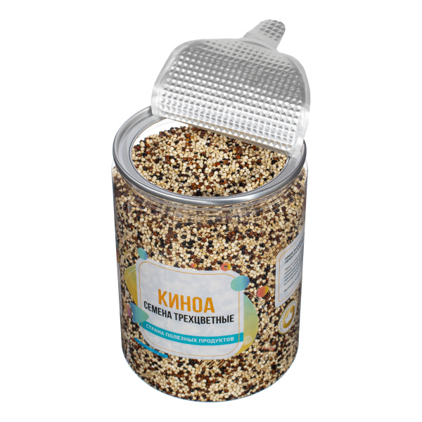 Киноа семена трехцветные, банка, 500 гр.