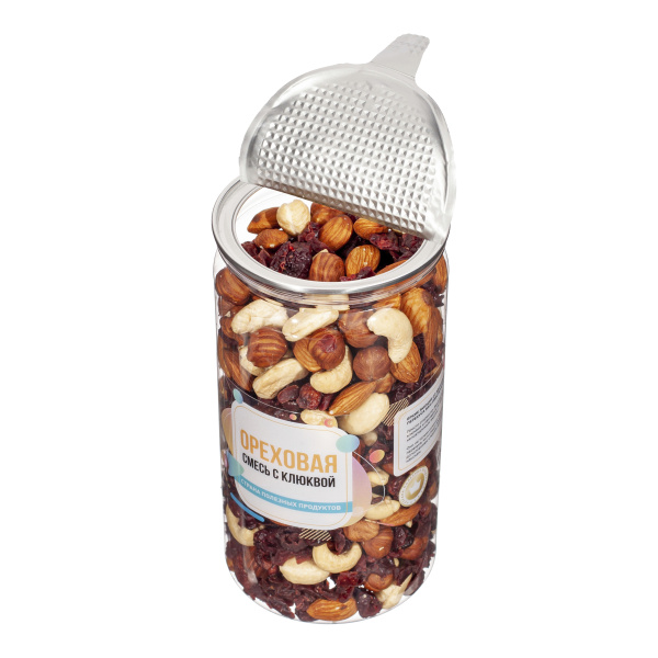 Ореховая смесь с клюквой, банка, 500 гр.