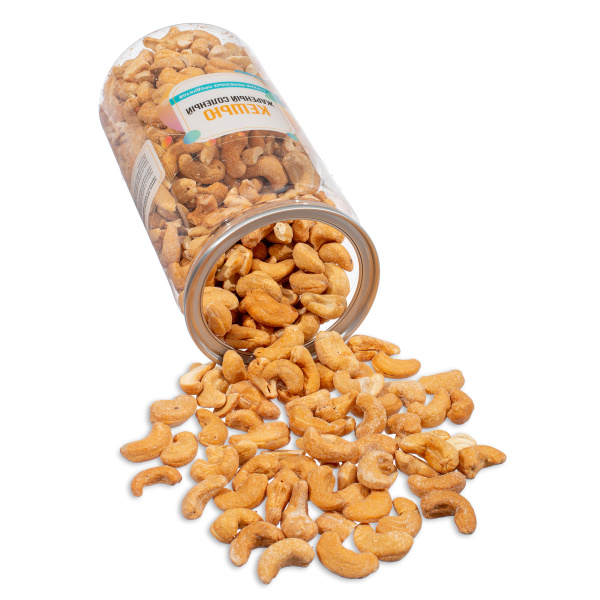 Кешью жареный соленый, банка, 500 гр.