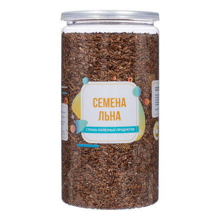 Семена льна, банка, 600 гр.
